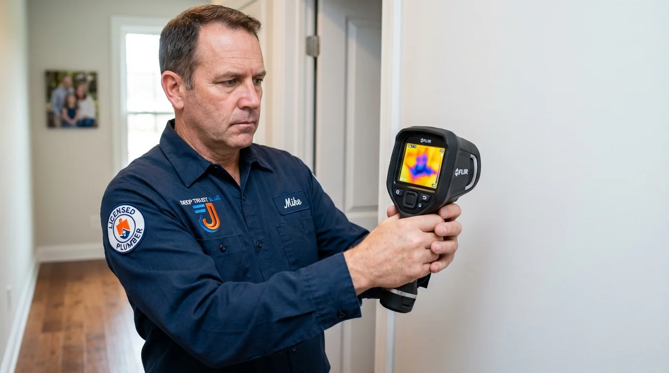 Thermal imaging leak detection by Johns Plumbing LLC in Potosi
